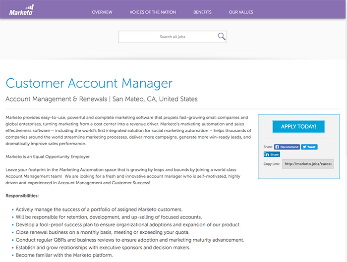 Marketo Career Page Tip 4