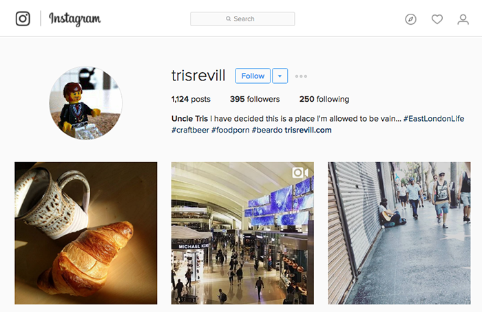 Tris Instagram Profile